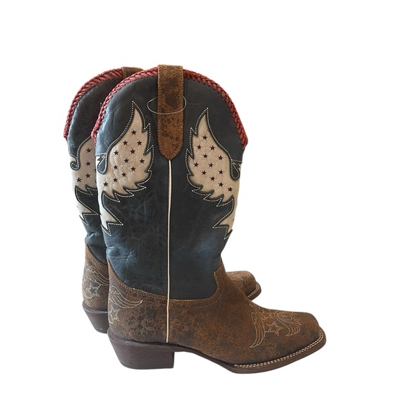 J.B. Dillon Brown multi Cowboy Boots - Picture 3 of 13